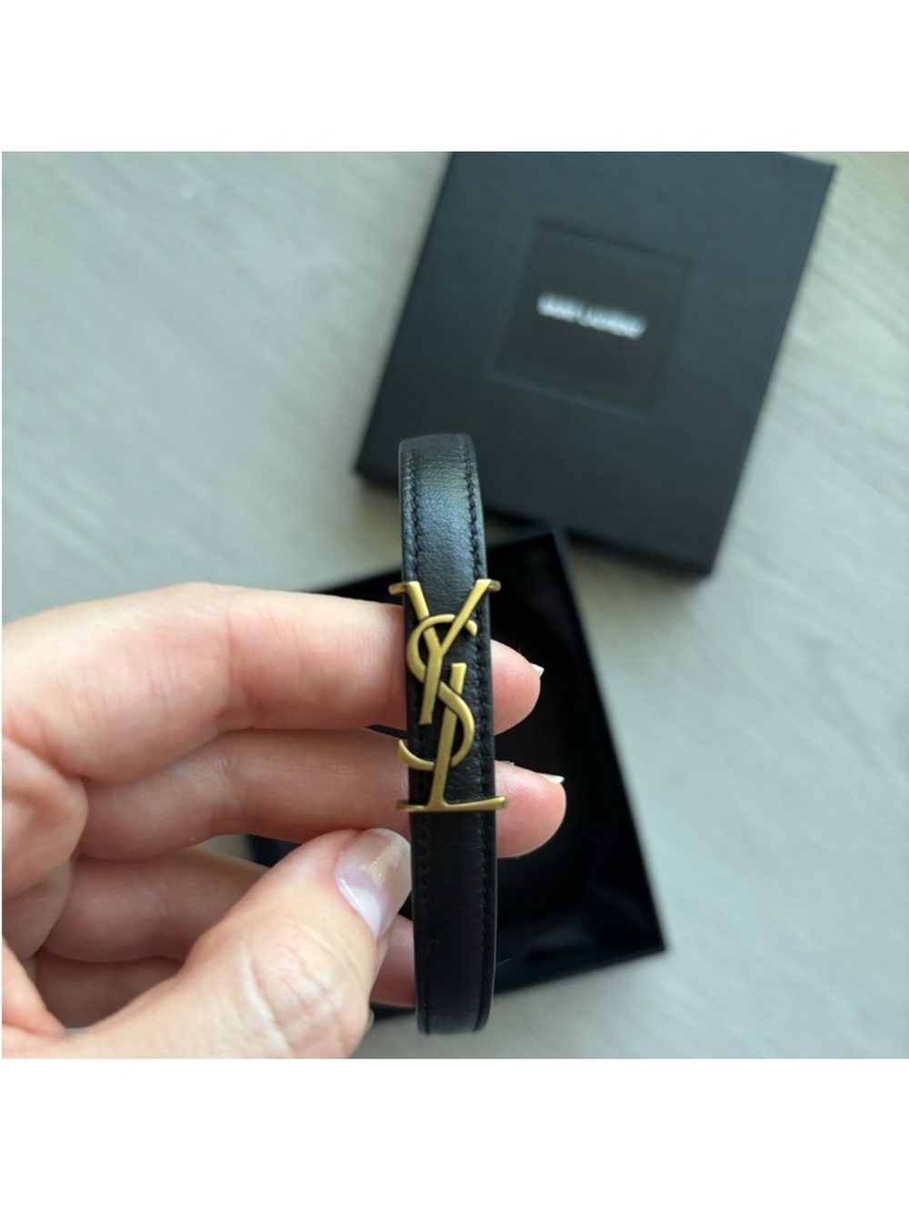 Saint Laurent Wrap Leather Bracelet - Picture 3 of 8